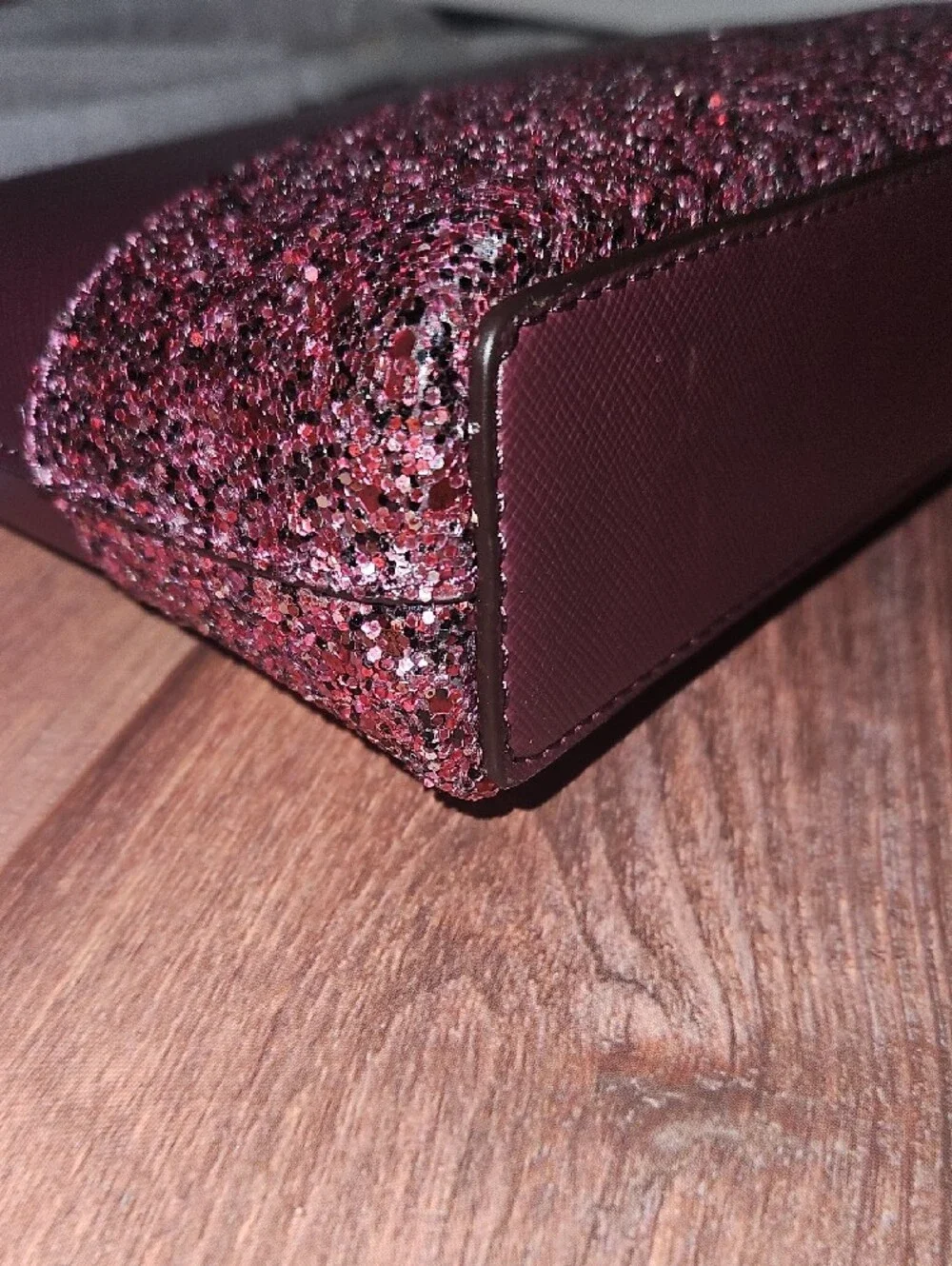 kate spade Maroon and Rose Glitter Crossbody Bag